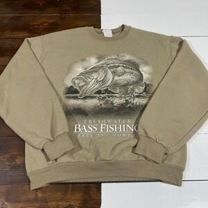 Vintage Bass Fishing Sweatshirt‎